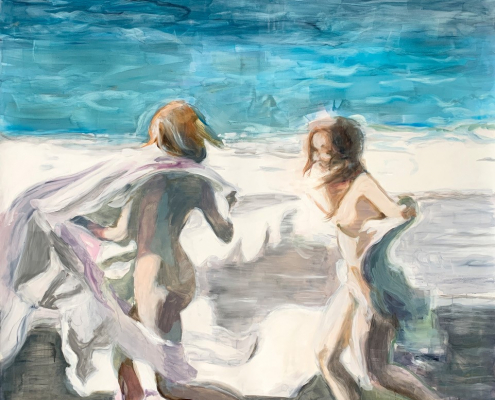 Tanja Selzer, Playing Venus 3, 2022, Öl auf Leinwand, 220 x 170 cm