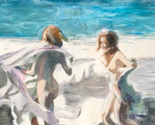 Tanja Selzer, Playing Venus 3, 2022, Öl auf Leinwand, 220 x 170 cm