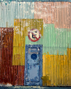 Sabine Beyerle, Amarillo, 2025, Öl u. Acryl auf Leinwand, 100 x 80 cm