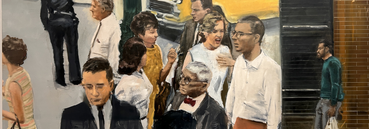 Crossing (A. Feininger), 2025, Öl auf Leinwand, 120x180cm