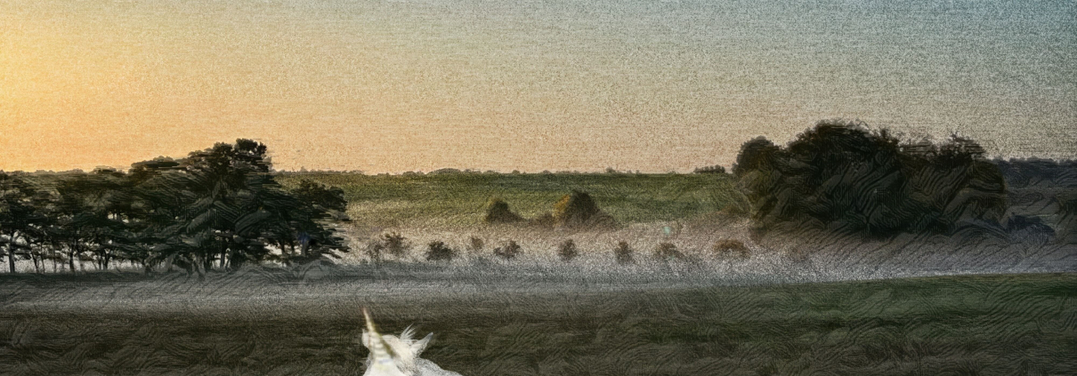 Esther Gronenborn, Look What I found in my magic garden, 2023, Photocollage und malerische Bearbeitung, Fine Art Print auf Hahnemühle William Turner, 33,2 x 23,2 cm