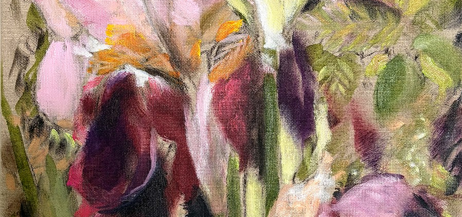 Tanja Selzer, Bigarré, 2026, Öl auf Leinwand, 50 x 40 cm